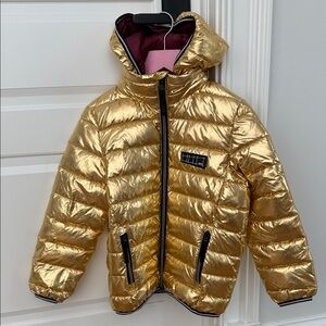 MOLO gold puffer jacket (rarely worn)